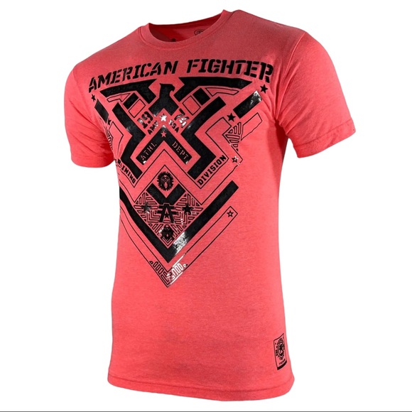 American Fighter Men's T-shirt DAMASCUS Athletic MMA Pink S-2XL - Picture 2 of 8